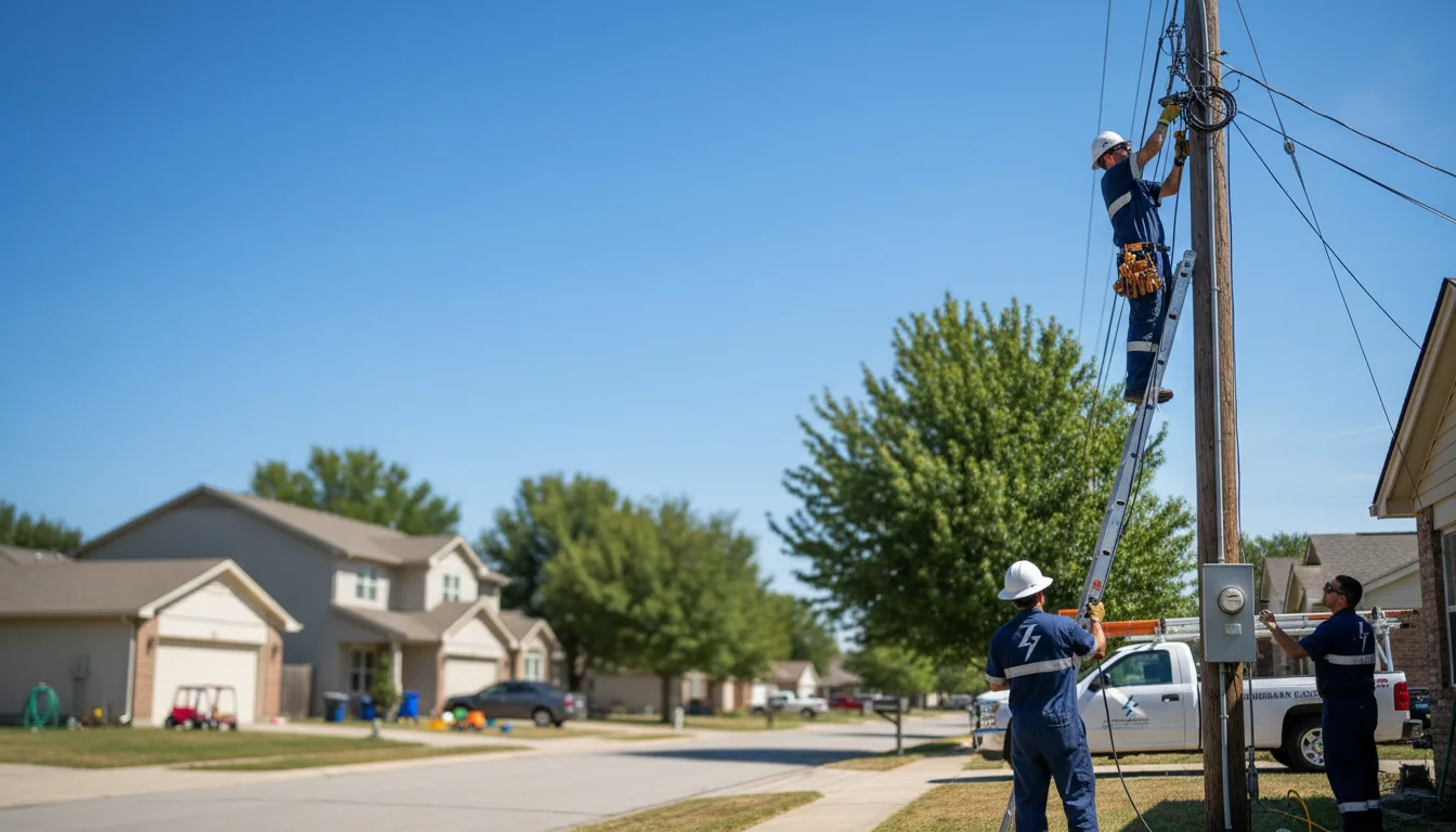 Residential electrician providing installation services in Round Lake, NY